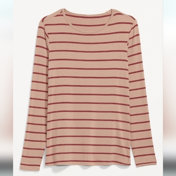 L - Old Navy • Luxe Striped Long-Sleeve T-Shirt - Picture 8 of 8